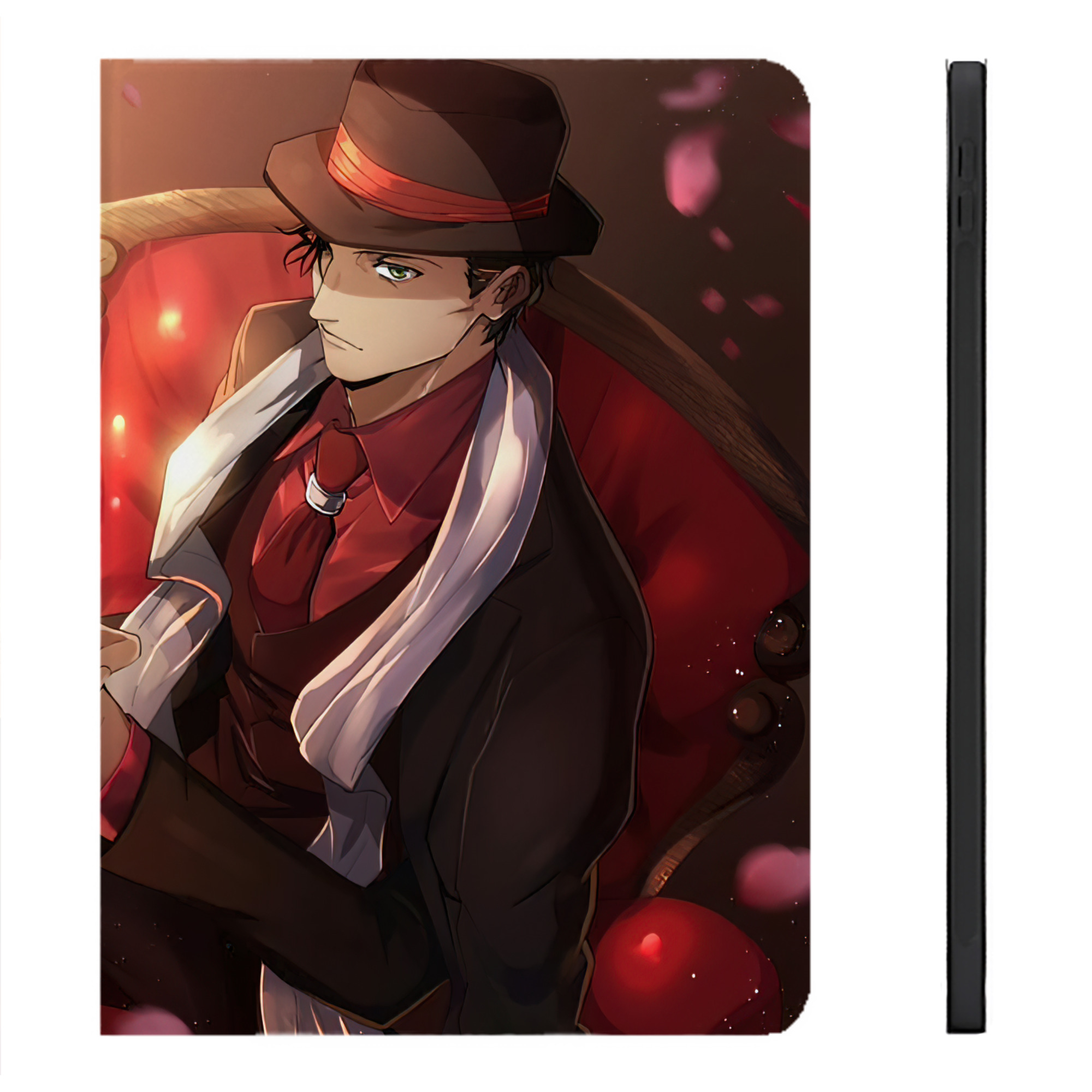 （画像用） 名探偵コナン Detective Conan IPadケース ペンホルダー付き ブックスタイルデザイン